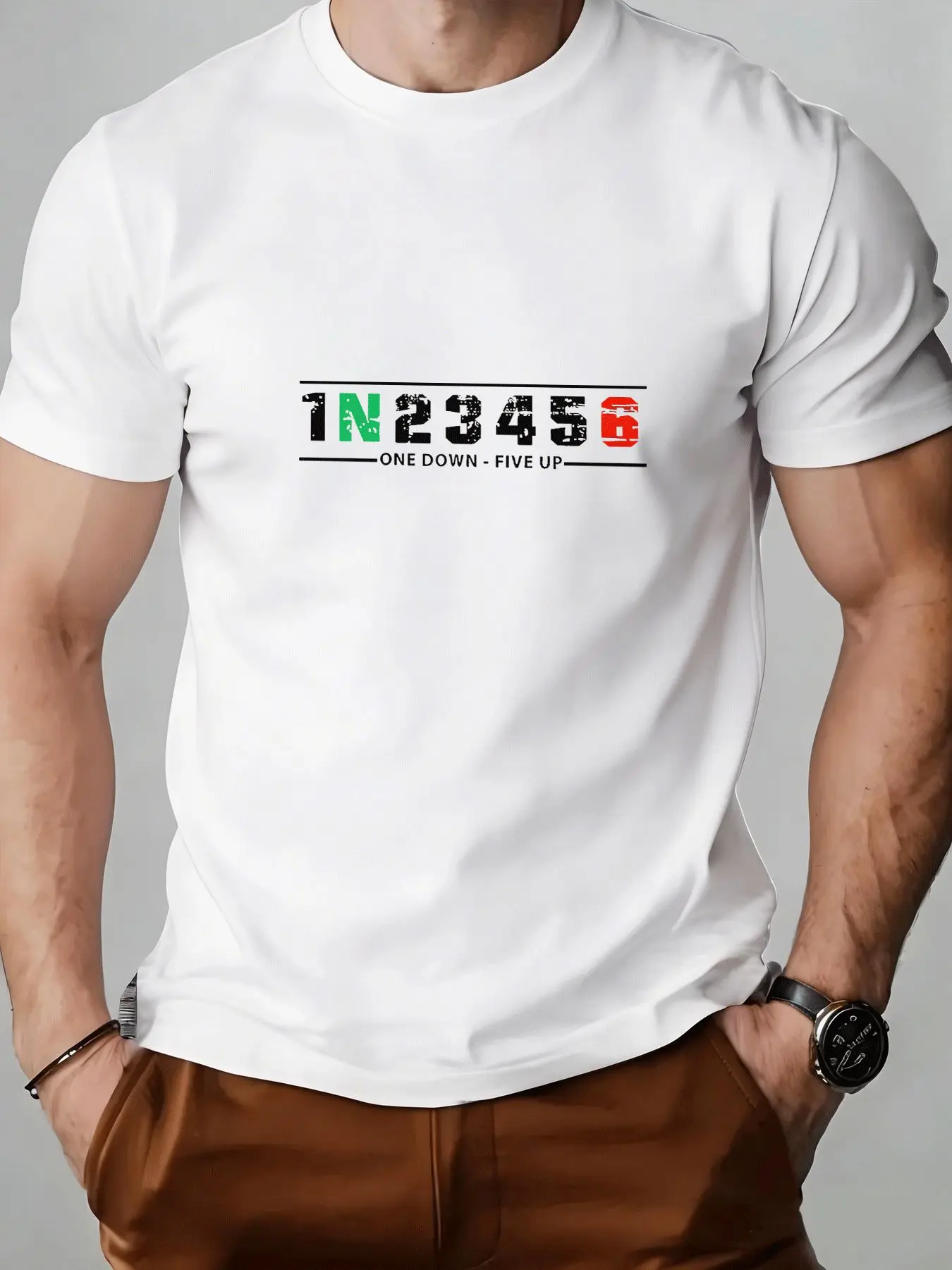 Camiseta Gráfica para Hombre 1 - Motorcycle Gear Up Down reseña y precio