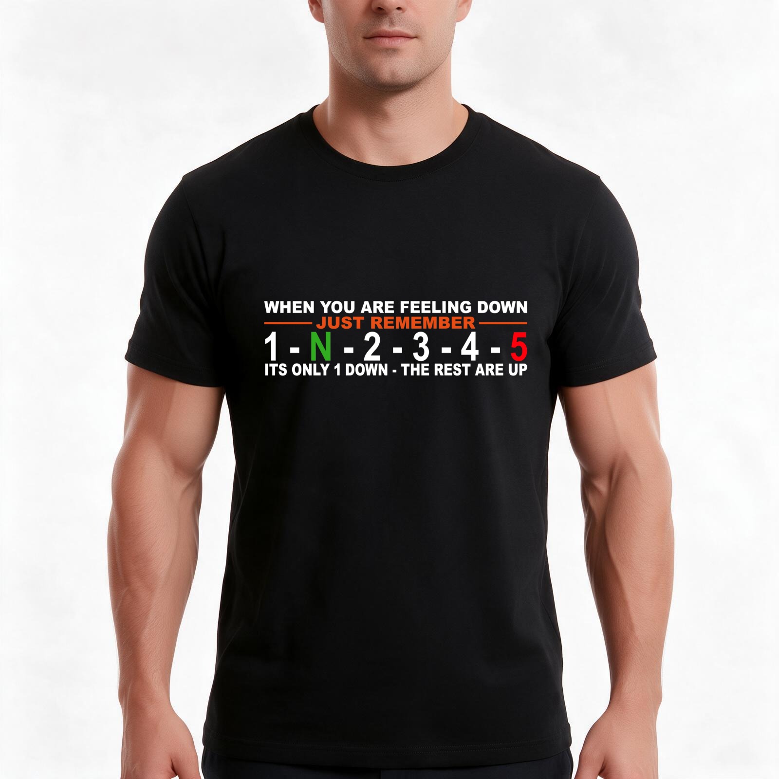 Camiseta con estampado de camb - Motorcycle Gear Up Down reseña y precio