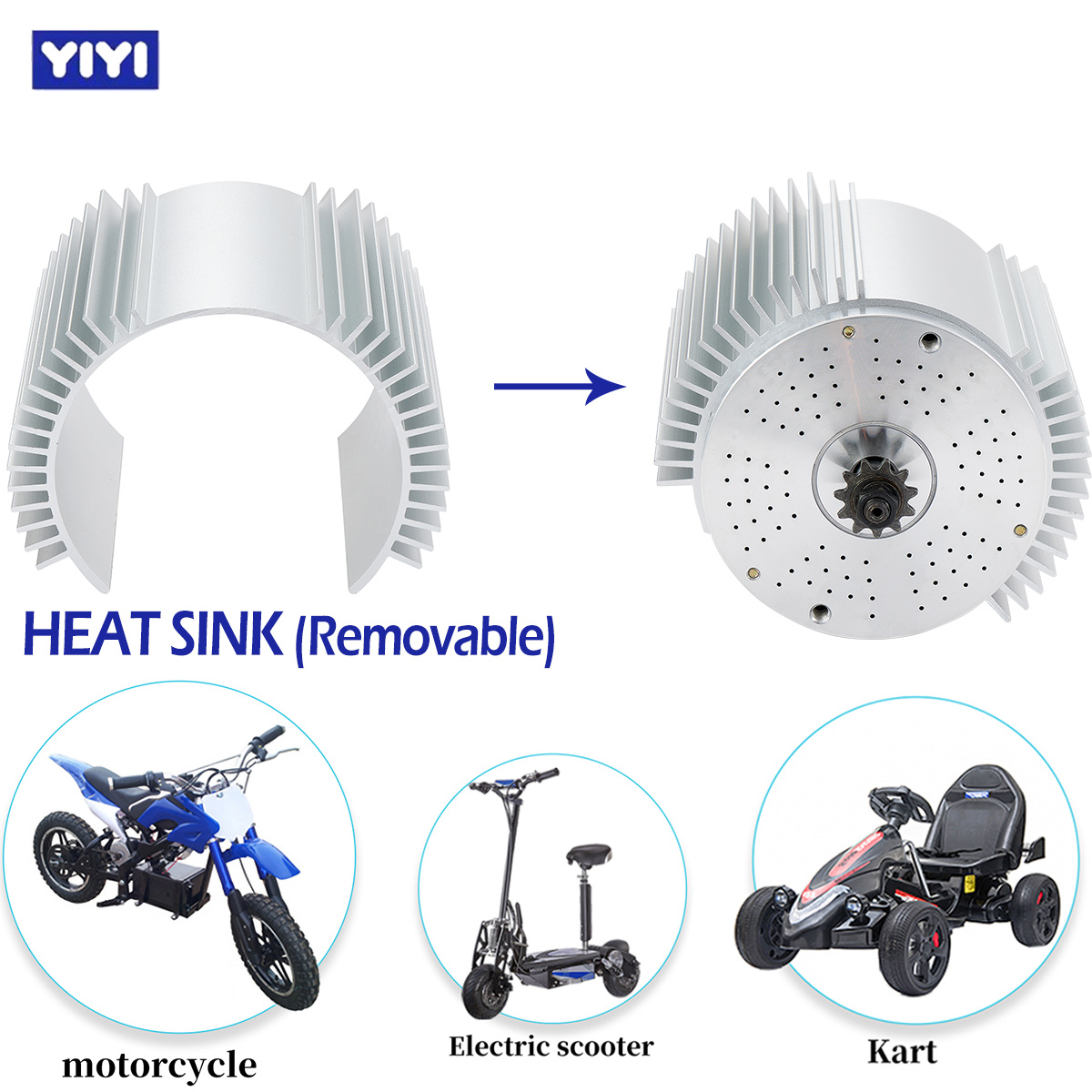Motor eléctrico sin escobillas - Motorcycle Gear Hub reseña y precio